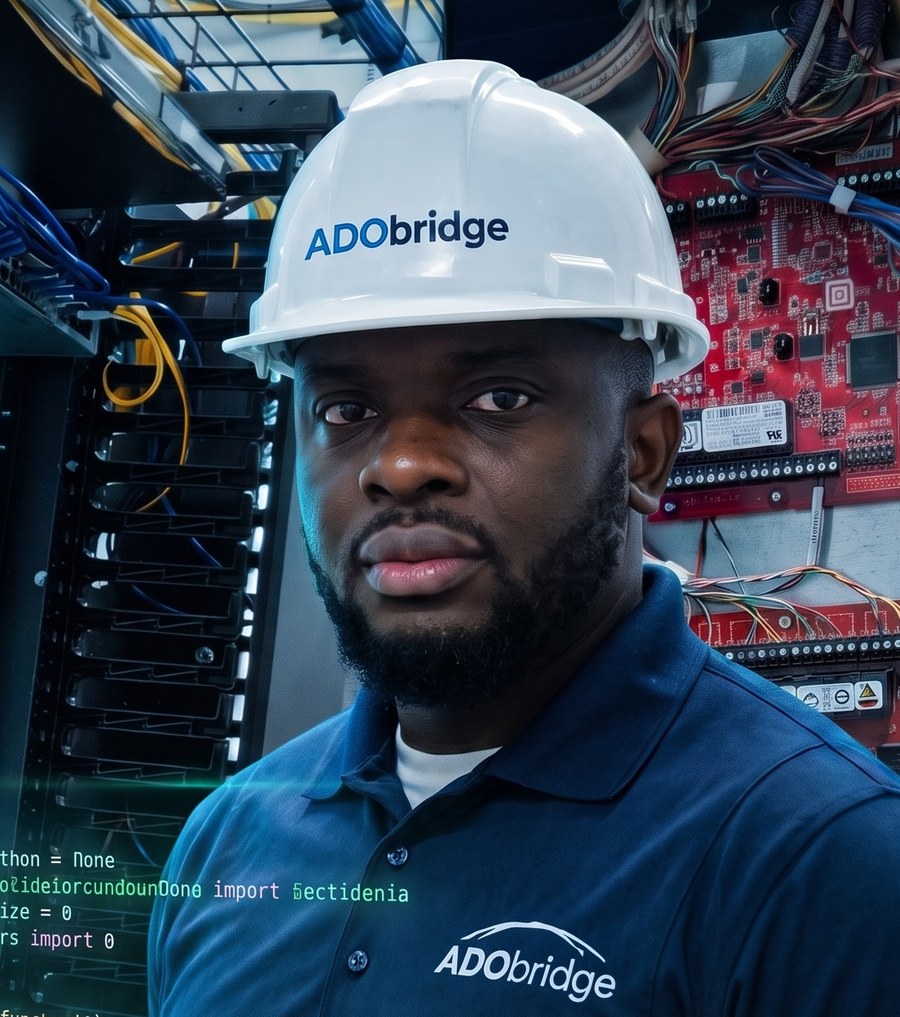 Fondateur d'ADObridge Tech sur un site technique